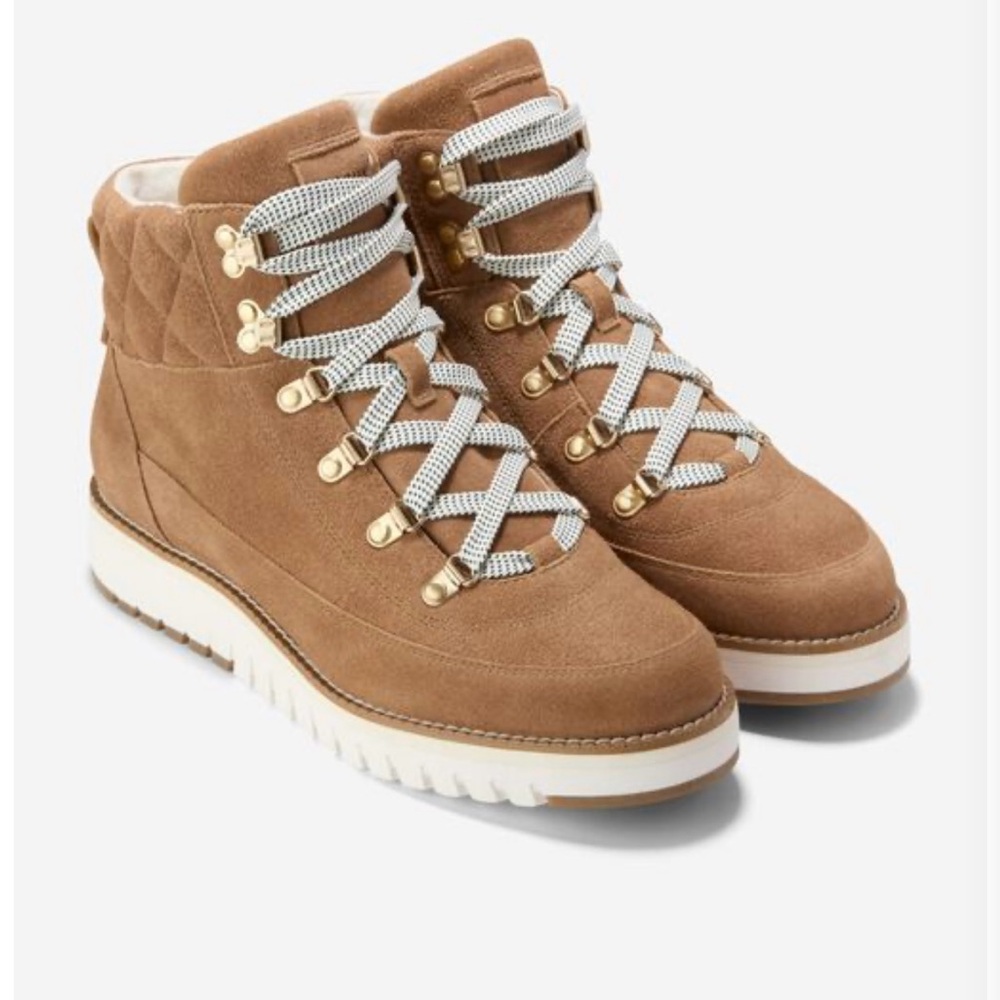 Cole Haan Tan Suede Ankle Booties Sz 6-Worn Once